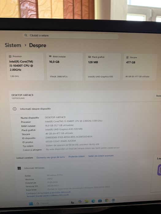 MiniPC Lenovo i5 10gen 16g 512g nvme WiFi BT