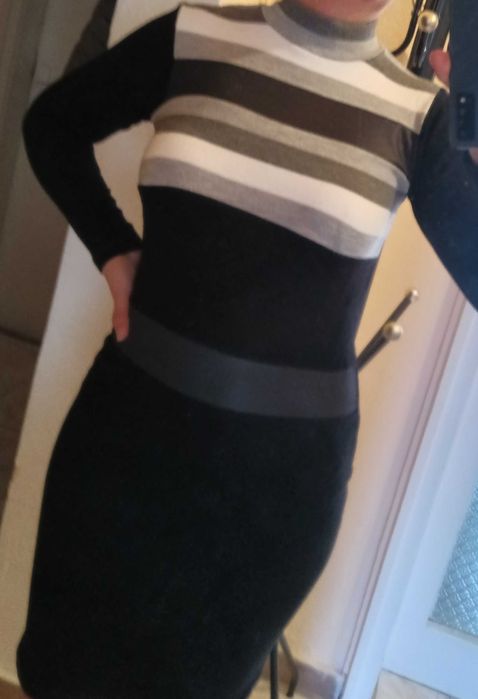 Трикотажна рокля есен/зима