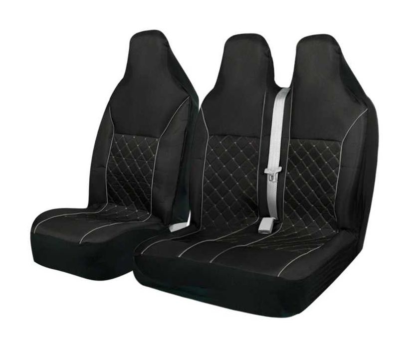 Комплект 2+1 универсална тапицерия за предни седалки на бус - текстил