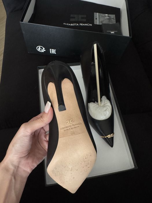 Оригинални обувки Elisabetta Franchi – №38, носени веднъж