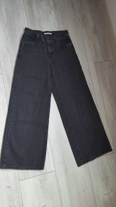 Черни дънки Levi Strauss '94 Baggy Wide Leg за момиче с р-р W25 L33
