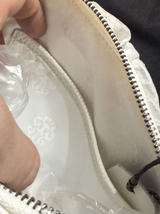 Geanta Chrome Hearts Dagger alba de Piele Noua