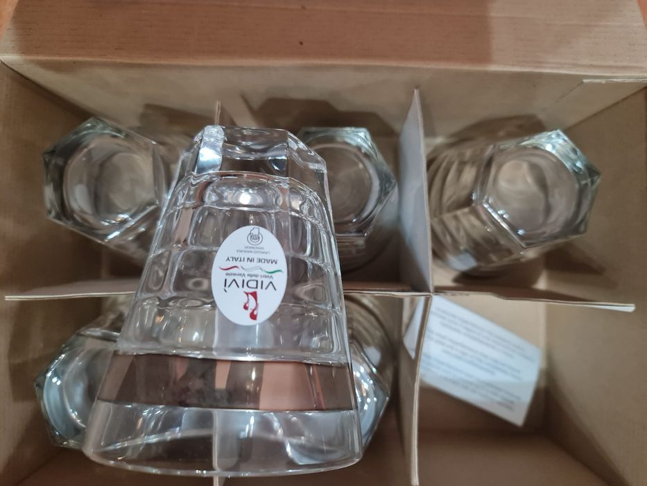 Set 6 pahare whisky, Vidivi, Baguette, 340 ml, sticla, transparent