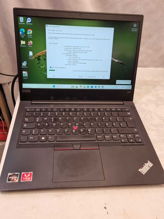 Laptop Lenovo thinkpad E495 Amd ryzen 5 3500U defect dez