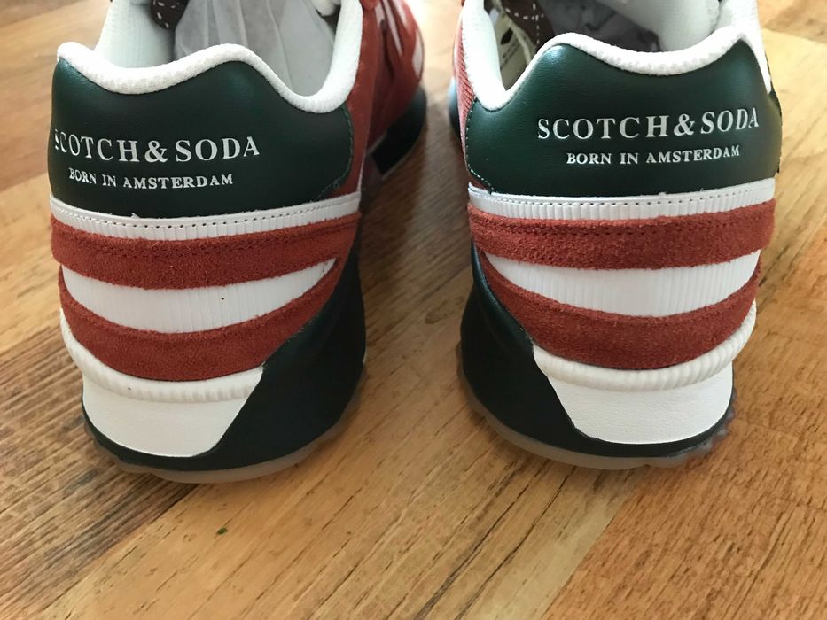 чисто нови оригинални мъжки кожени сникерси SCOTCH and SODA