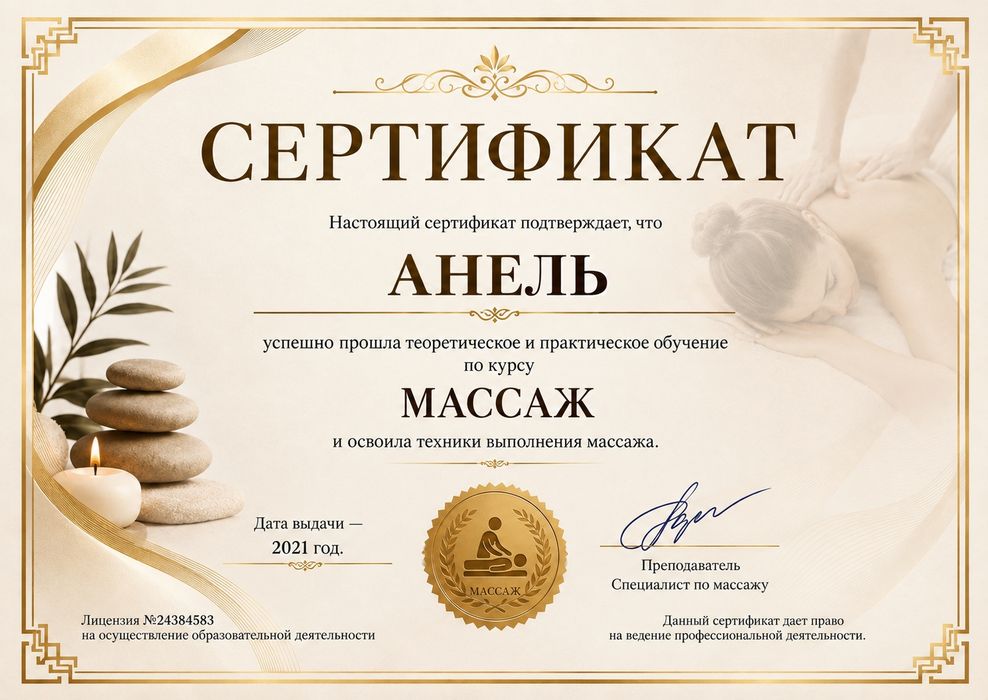 Массаж профессиональный