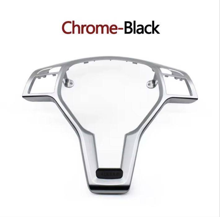 Trim volan comenzi butoane crom ornament AMG airbag Mercedes C E GLK GLA CLA Class W176 W204 W212 W156 W218 A0994640013910