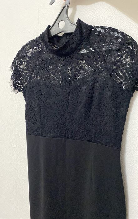 Платье,черное вечернее, до колен!!