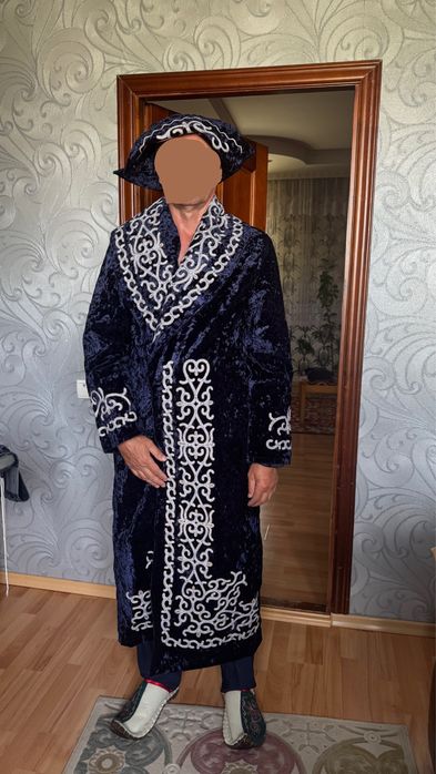 Шапан синий и зеленый