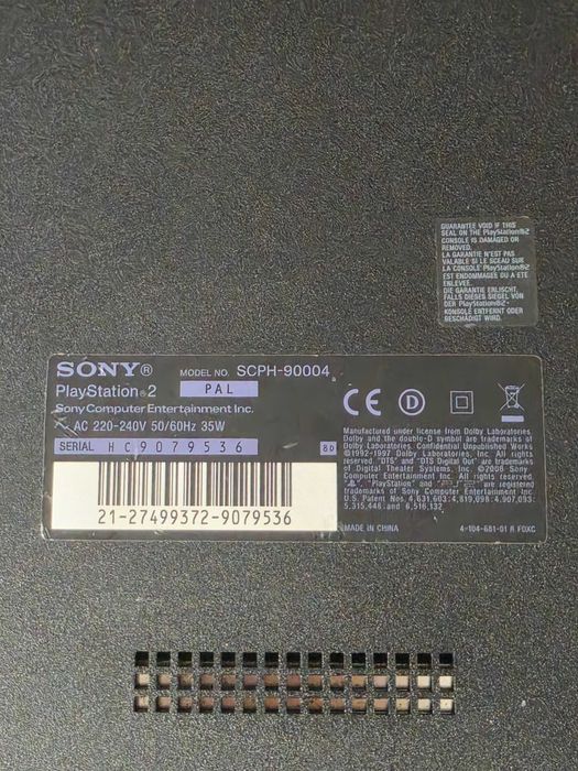 Sony PlayStation 2 PS2 SCPH 90004 siglat