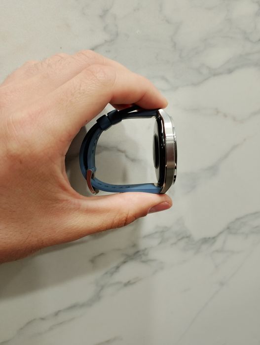 Huawei Watch GT 5, 46mm, Tarnish Stainless Steel Case, Blue Woven Strap