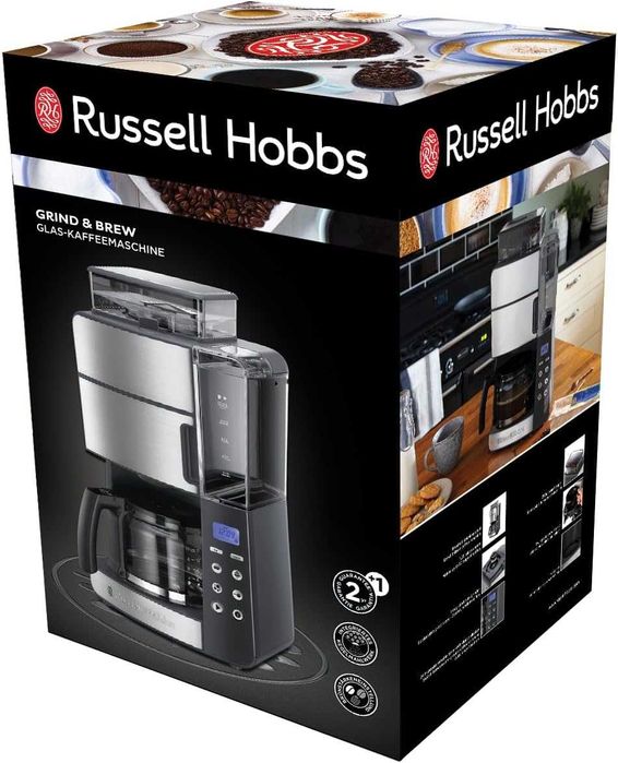 Кафемашина Russell Hobbs Grind & Brew 25610-56 с мелачка