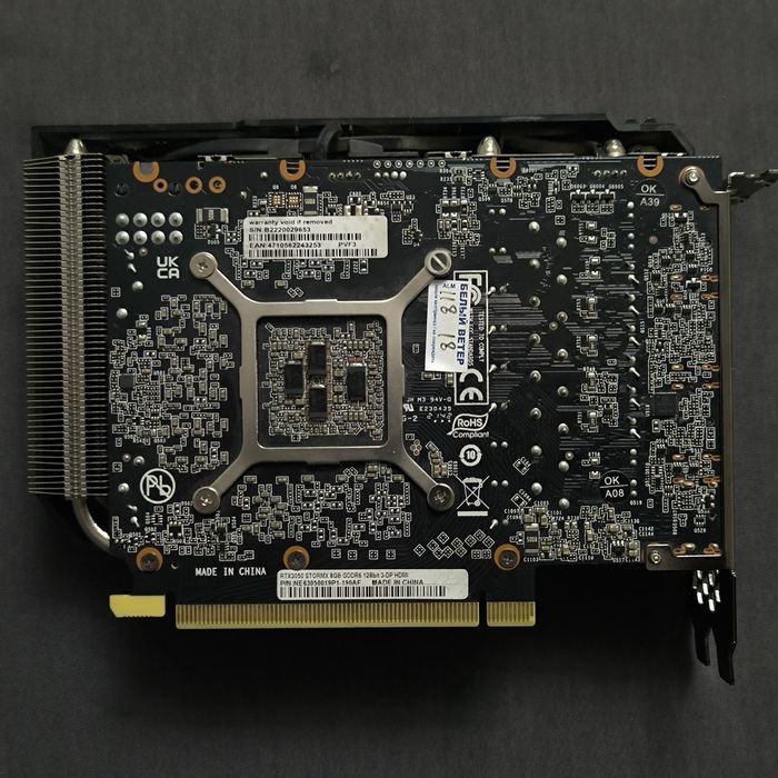 Продам видеокарту RTX 3050 palit
