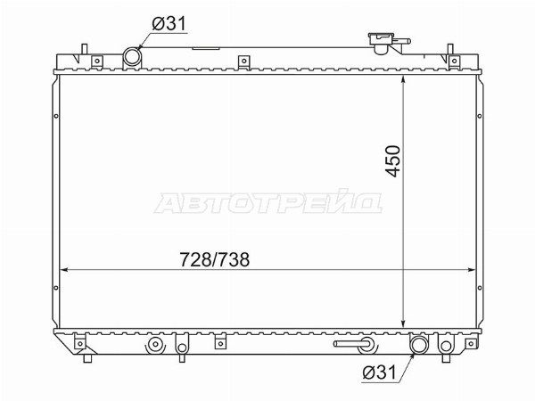Радиатор Toyota Harrier