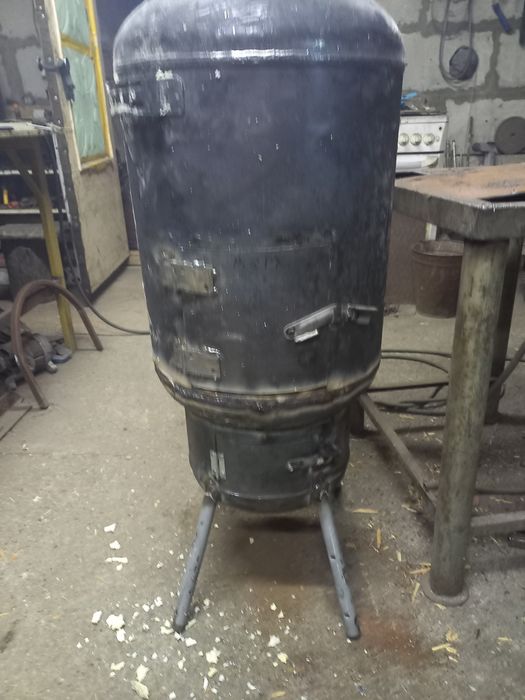 печь для гаража  бани буржуйка