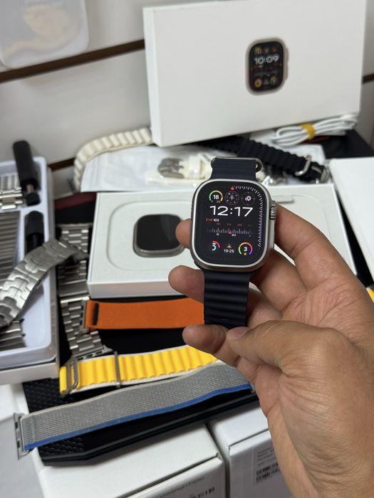  Apple Watch Ultra titanium Olive Alpine Loop M