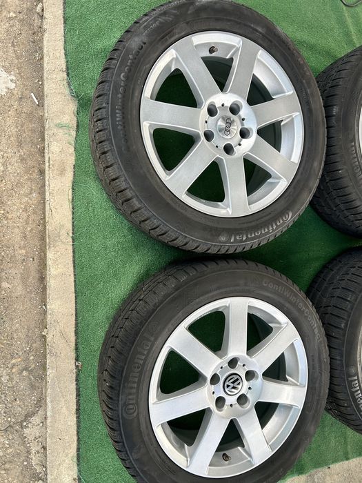 5х112 177,5j ET 28 за audi mercedes vw skoda seat със зимни гуми continental 225 55 17