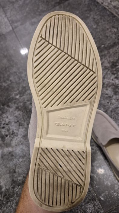 Pantofi lofersi barbati piele intoarsa Gant