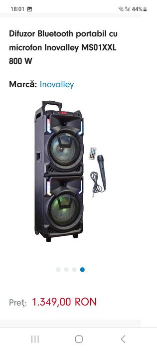 Boxă  Inovalley MS01XXL 800w