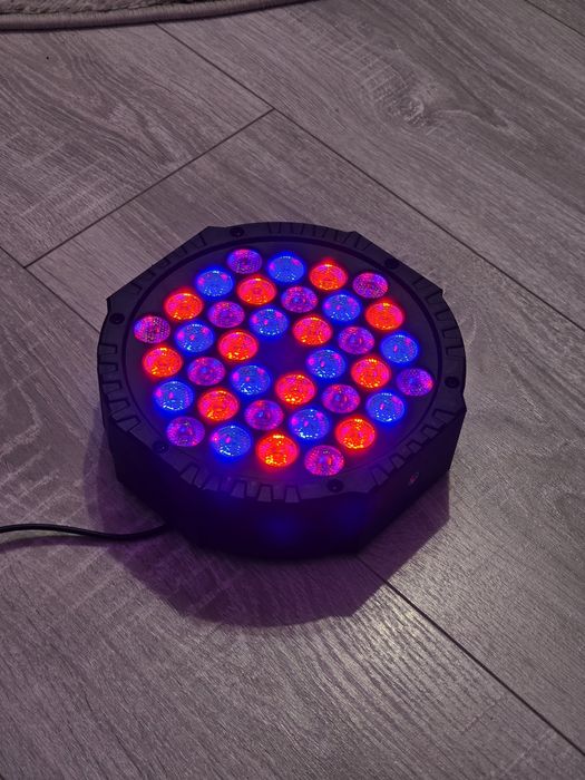 Lucfulyear LED Par Light 36 LED – Lumini Disco / Party RGB – Set 2 buc