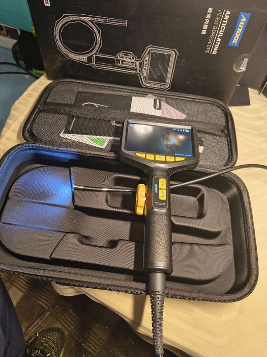 AUTOOL Двупосочна 210° ендоскопска камера със светлина, 0.21-инчова бо