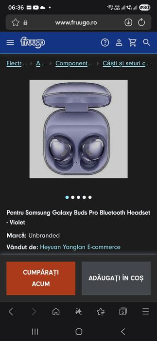 Casti samsung originale buds 2 pro