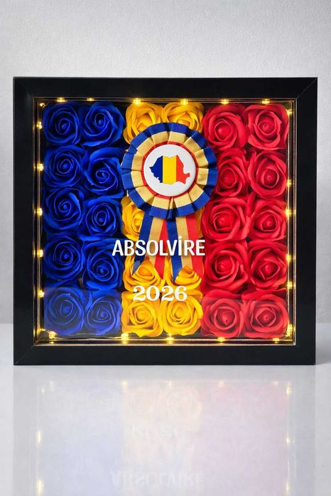 Tablou cu flori cadou absolvire sau pensionare personalizat