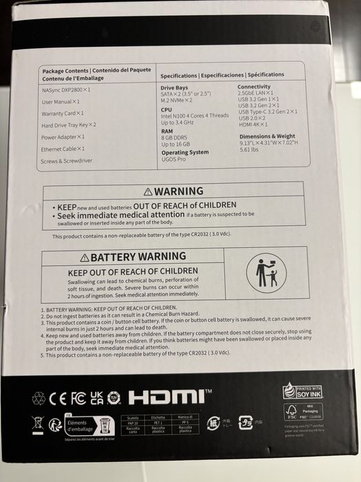 NASync DXP2800 up to 64tb sigilat