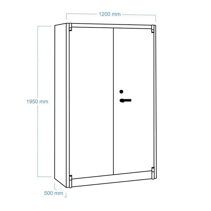 Dulap ignifug cu 4 rafturi CP - D10002