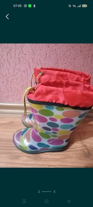 Резиновые сапоги детские