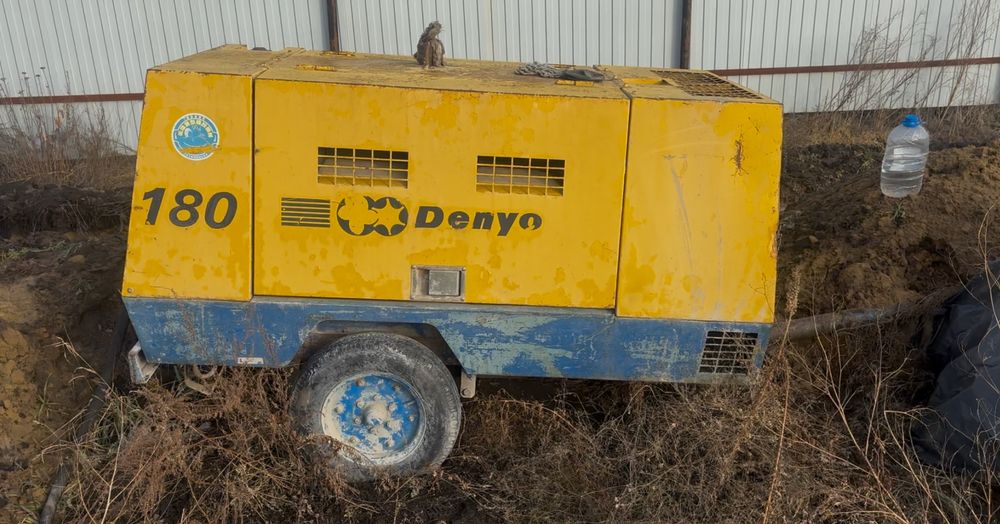 Продаю дизельный компрессор Denyo 180 б/у| На шасси
