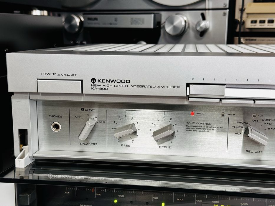 Amplificator de fidelitate KENWOOD KA-800,MM/MC,0.009%,anii 1980,Japan