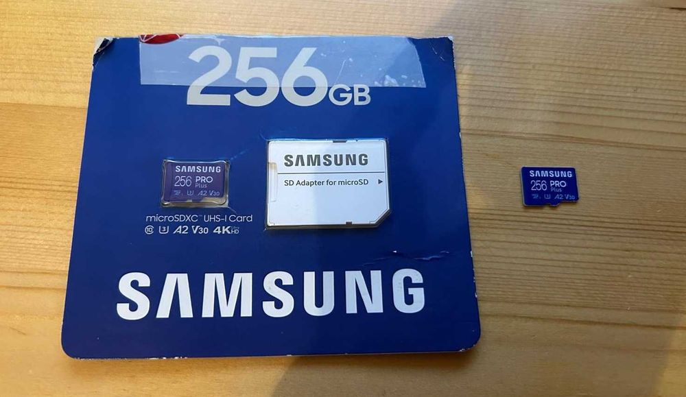 Card de memorie Samsung microSD, PRO Plus, 256GB, 160MB/s + adaptor