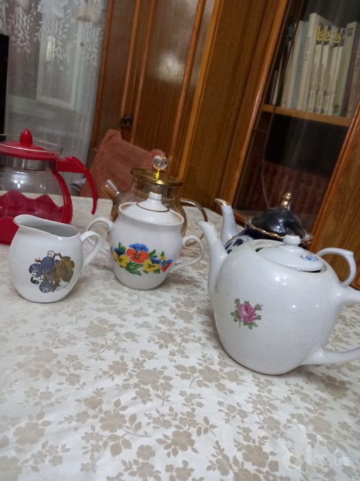 Распродажа! Чайники заварочные, френч-пресс и сливочник (6 шт)Срочно!