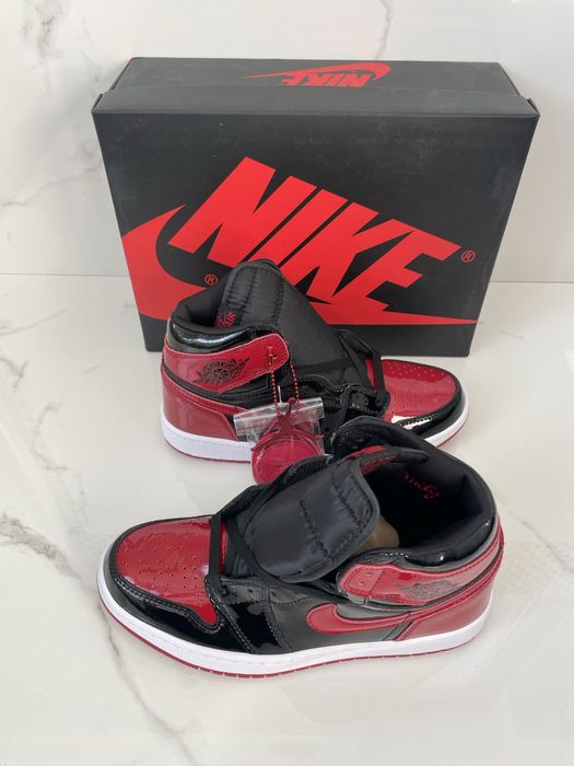 Air Jordan 1  High Patent Bred Full Box Verificare Colet Size 35,5-45