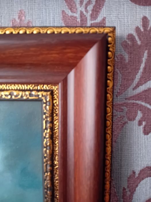 Картина "Яхты" 32х32 акварель