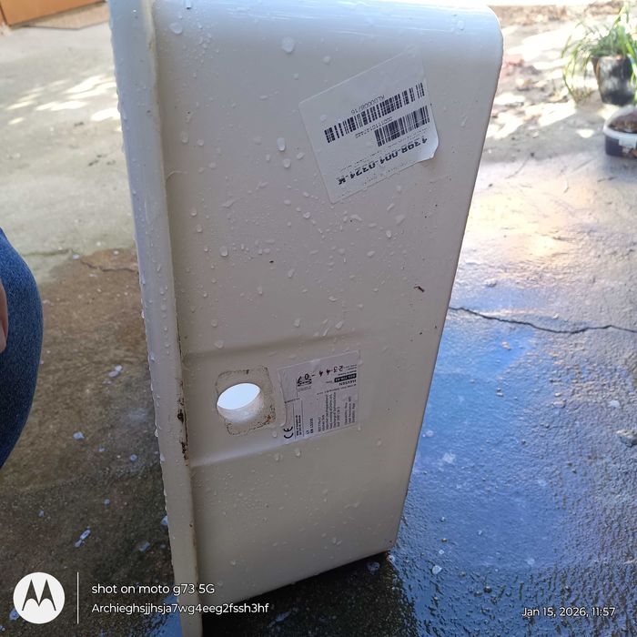 Кухненска мивка IKEA HAVSEN - бял керамичен гланц