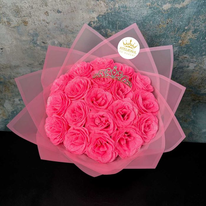 Buchete Trandafiri Sapun / Sclipici , Stitch | Livrare oriunde