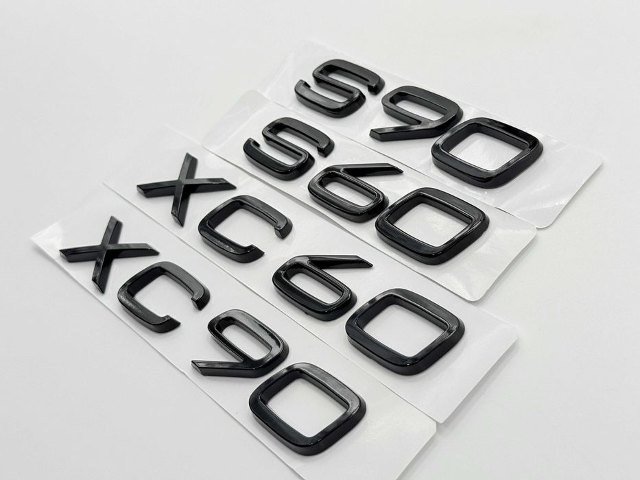 Emblema Compatibila Volvo XC60/XC90 S60/S90 spate negru