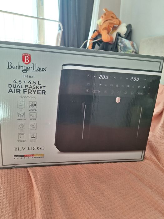 Двоен airfryer (еърфрайер) Berlinger Haus 3100w