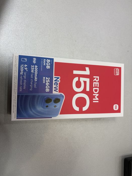 Xiaomi Redmi 15C, 256 GB, 4GB RAM, Black, Dual Sim, nou la cutie