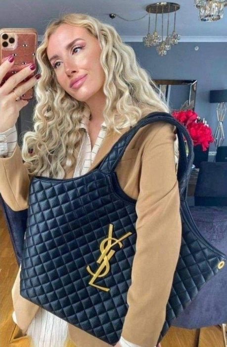 Geanta Ysl Maxy,logo metalic auriu, portofel simplu atasat, saculet