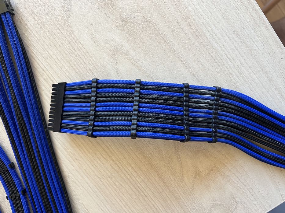 Thermaltake TTMOD Sleeve Cable Extension комплект черно/синьо