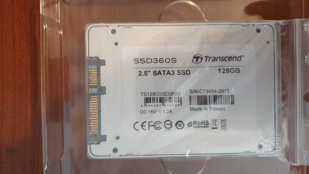 Transcend SSD360S – 128GB – 2.5" SATA3 – impecabil, cu ambalaj original