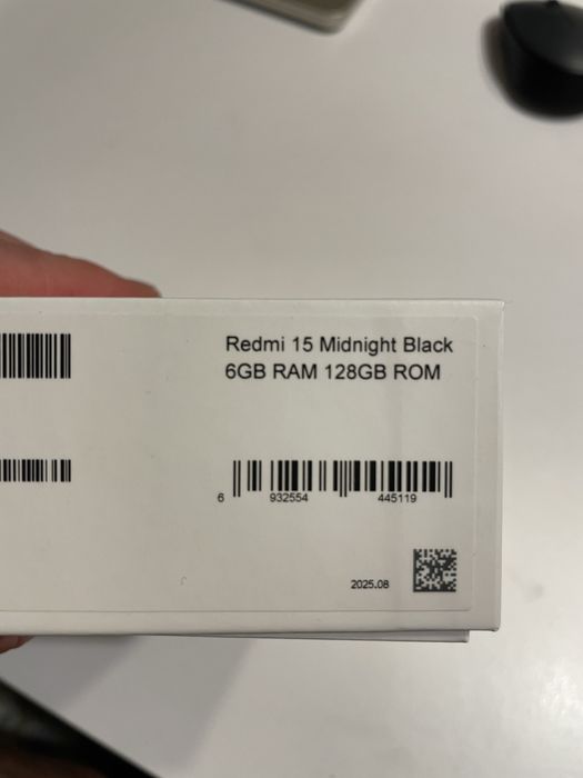 Redmi 15 Midnight Black 6GB RAM 128GB