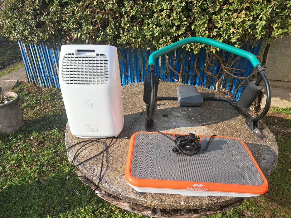 Purificator aer,aparat vibro masaj si aparat abdomene.