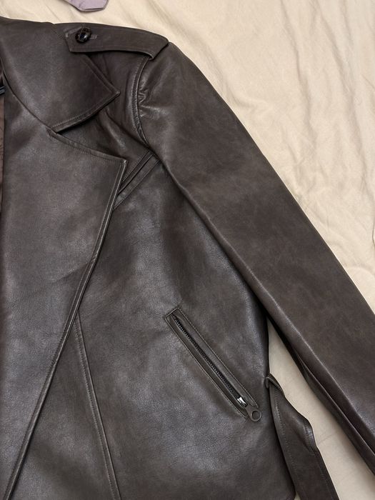 Кожаная куртка(коричневая)