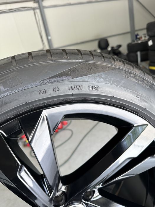 jante tiguan r line valencia 5x112 top anvelope 255 45 19 100v noi pirelli seal inside dot 2024