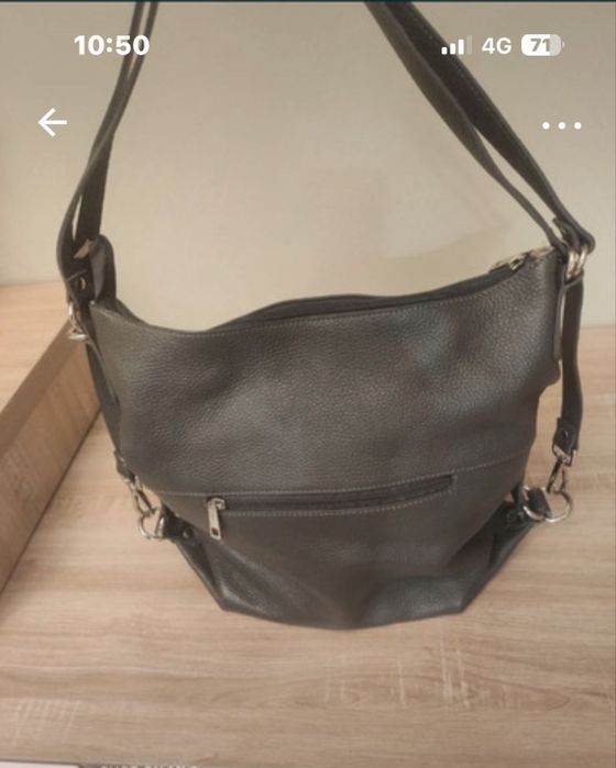 Poseta/ rucsac din piele naturala