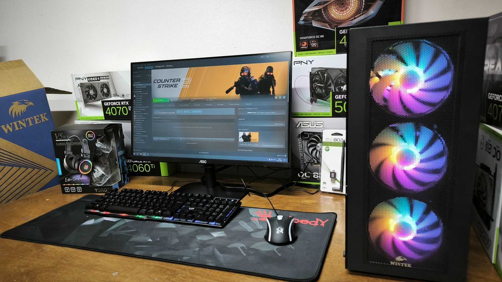Полный Комплект ПК i5-7600/GTX 1050Ti 4Gb/ SSD 240Gb+500Gb/ DDR4 16Gb